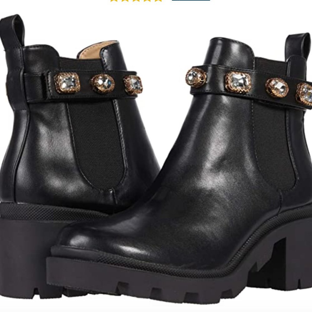 Steve Madden "Amulet" Bootie Ankle Encrusted Jewel